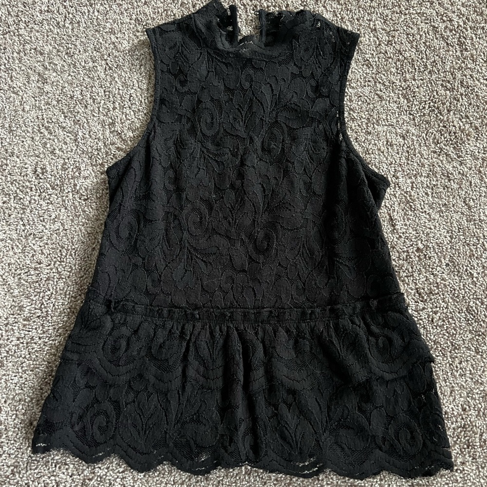 Express Peplum Lace Top